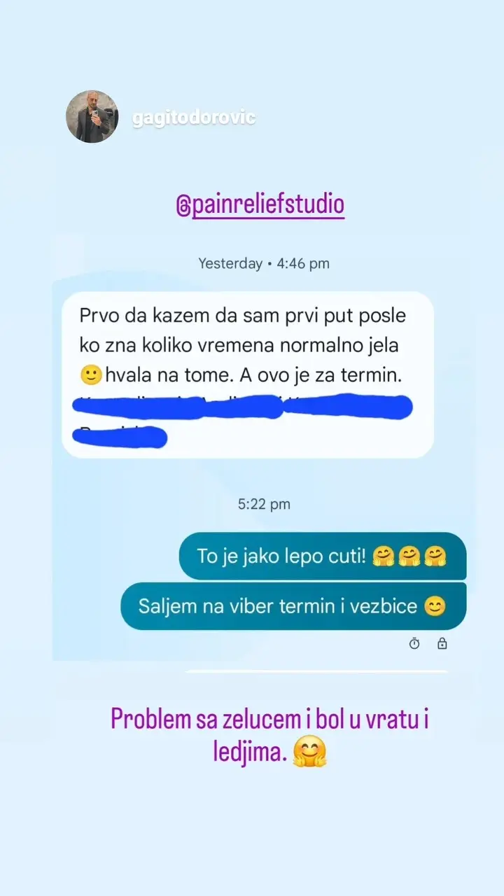 Poruka pacijenta 1