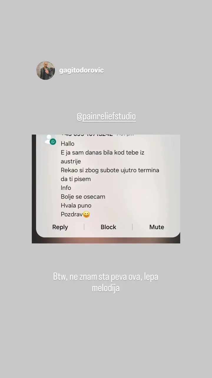 Poruka pacijenta 18